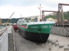 Final drydocking in China before her maiden voyage to Europe